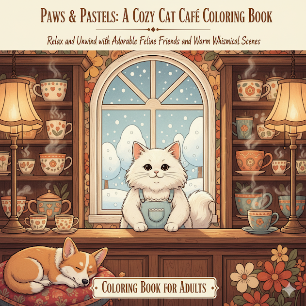 342 prompts for cute & cozy coloring books