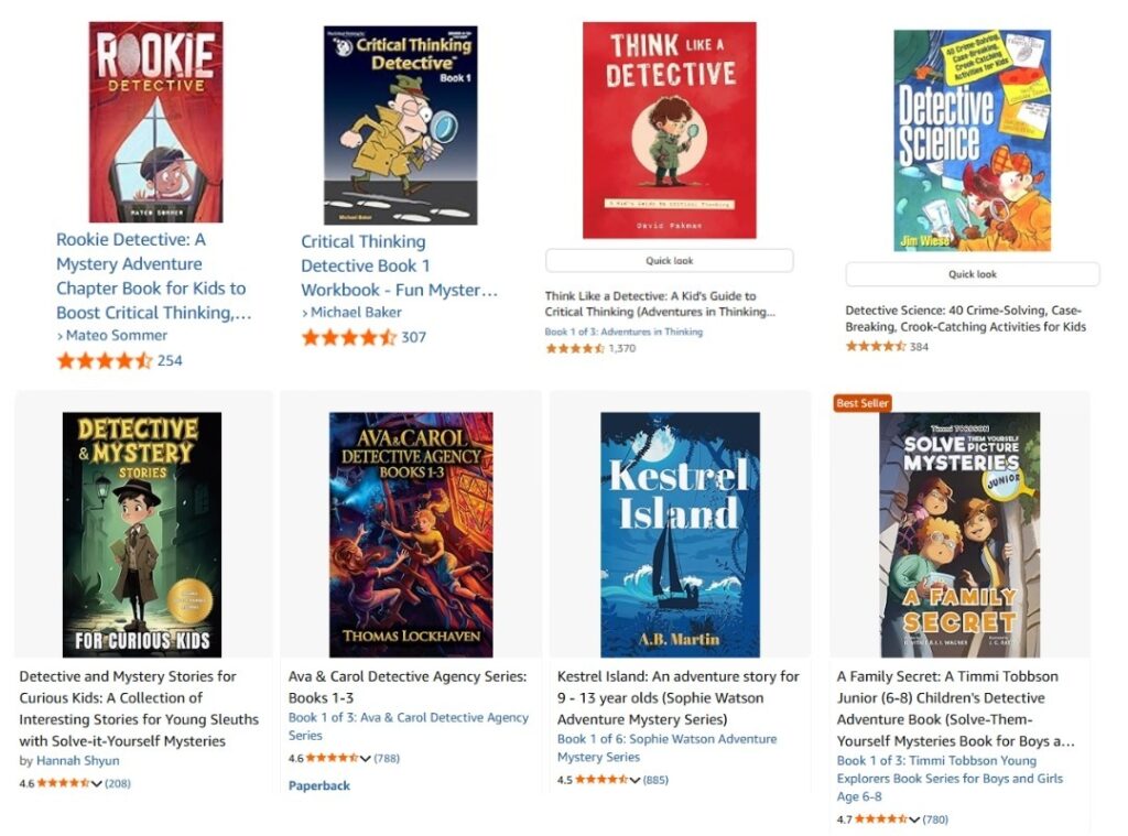 Story Prompts Detective For Kids