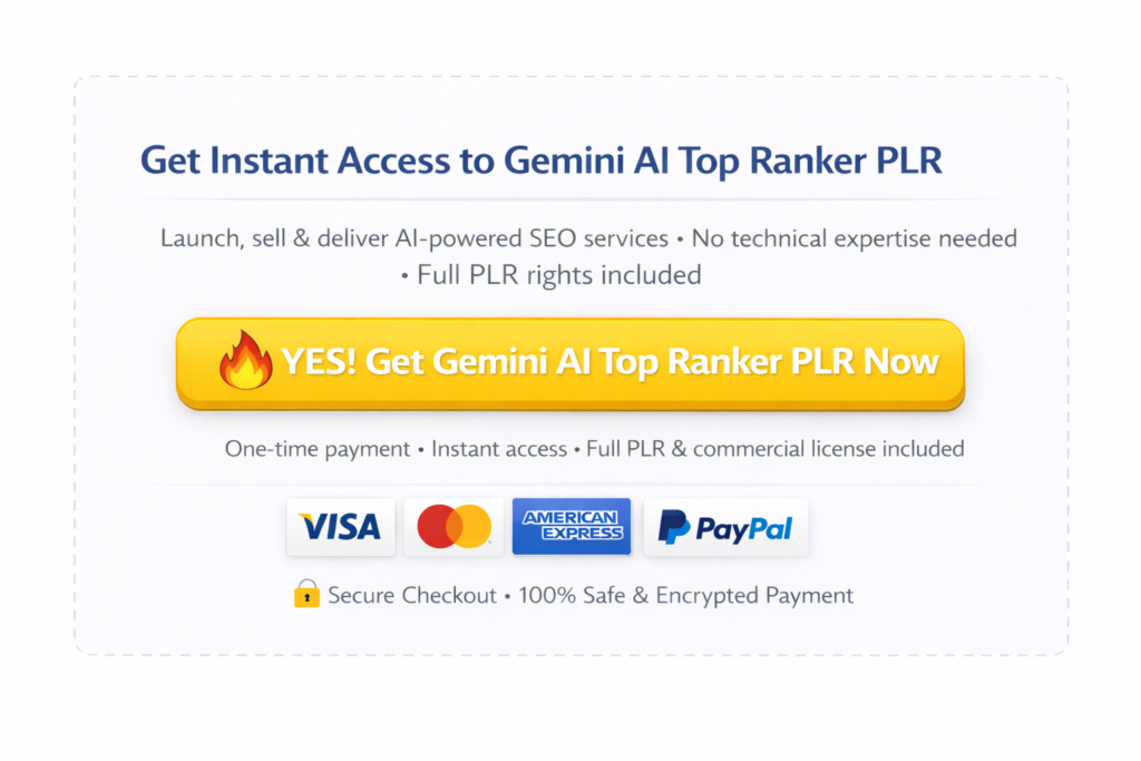 Gemini AI Top Ranker PLR