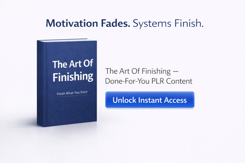The Art Of Finishing