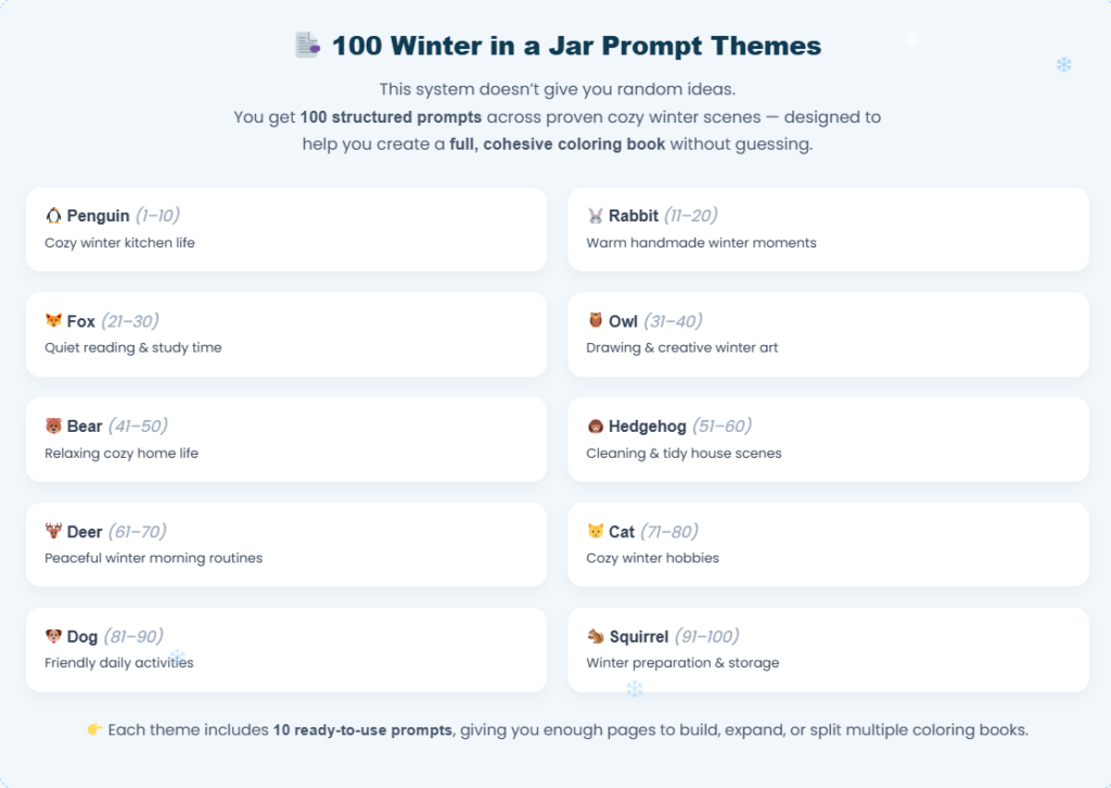 JarScape Prompts Kids Winter Starter