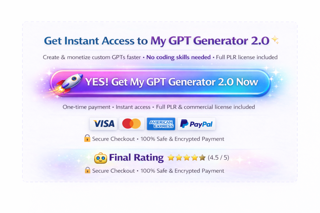 (PLR) My GPT Generator 2.0 (Premium GPT)